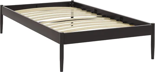 Miniatura 12 de Modway Elsie - Base de cama de metal con soporte de tablillas, tamaño King, color marrón