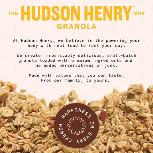 Miniatura 7 de Hudson Henry Granola, arce, pecana y coco, paquete de 12 onzas, paquete de 3, proyecto verificado sin OMG