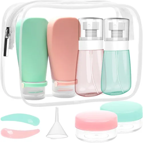 Miniatura 10 de RELANOR Paquete de 2 botellas de aerosol pequeñas tamaño viaje 60ml/2oz - Mini botellas de aerosol vacías de niebla fina - a prueba de fugas