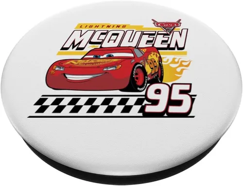 Miniatura 2 de Cars - Calcomanía de Rayo McQueen PopSockets intercambiables PopGrip