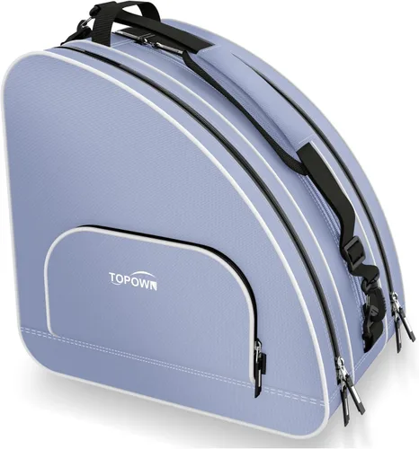 Miniatura 6 de TOPOWN Bolsa premium para patines de hielo - Bolsa de patines y cuchillas para hombres y mujeres - Negro y rojo rosa