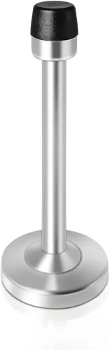 Miniatura 9 de Topes de puerta de 5 pulgadas de largo, tope de puerta negro para montaje en pared, de acero inoxidable, rígido, sin olor, punta de goma resistente
