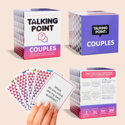 Miniatura 9 de TALKING POINT CARDS Profundiza tu conexión con 200 tarjetas de conversación divertidas y atractivas para parejas. Construye intimidad, fortalece tu