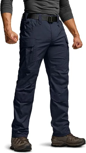 Miniatura 57 de CQR – Pantalones tácticos elásticos tipo cargo para hombre, resistentes al agua, de tela ripstop (antidesgarros), ligeros, ideales para uso diario