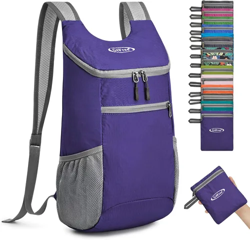 Miniatura 22 de G4Free Mochila de Senderismo Ligera y Empacable para Hombres y Mujeres Mochilas de Día de Senderismo Pequeñas Mochila Plegable para el Hombro Bolsa