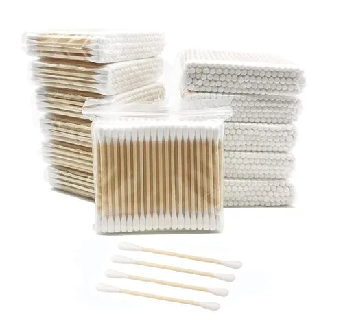 Miniatura 7 de Hisopos de algodón con palos de madera/doble punta brotes de algodón de bambú natural 900pcs 900