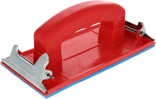 Miniatura 2 de Utoolmart Lijadora de mano con mango, soporte para papel de lija para madera, paneles de yeso, pulido de metal, 1 unidad Rojo (red 1pcs)