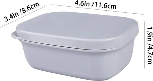 Miniatura 2 de 4 recipientes de jabón de viaje, caja de jabón portátil, funda de jabón a prueba de fugas, soporte de barra de jabón de plástico, camping, baño