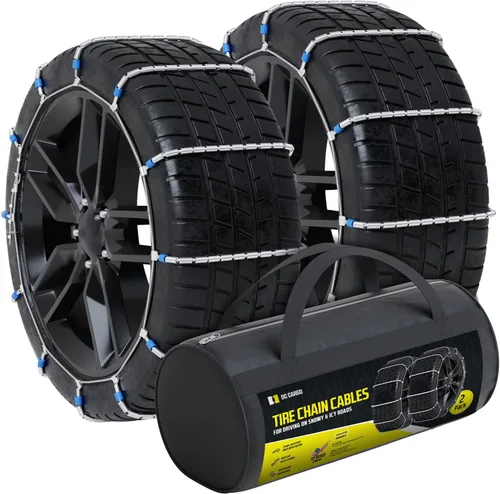 Miniatura 9 de Cadenas de neumáticos para nieve y hielo, se ajustan a coches de pasajeros y algunos SUV, construidas para proporcionar máxima tracción y agarre