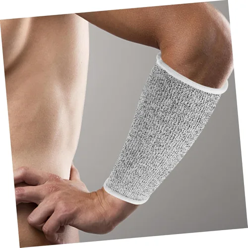 Miniatura 9 de Juego de 2 pares de mangas protectoras de 5 capas resistentes a los cortes, protectores de antebrazo para hombres y mujeres, protección contra