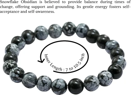 Miniatura 714 de Amazing Gemstone Crystal Bracelet for Women Men's Gifts - Protection Healing Crystal Bracelet - 8mm Gemstone Beaded Stretchable Bracelet Pulseras