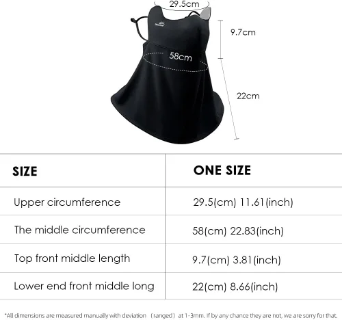 Miniatura 2 de Polaina para el cuello, bufanda para la cara, protección solar, bandana para mujer, actividades al aire libre de verano SLF5M119