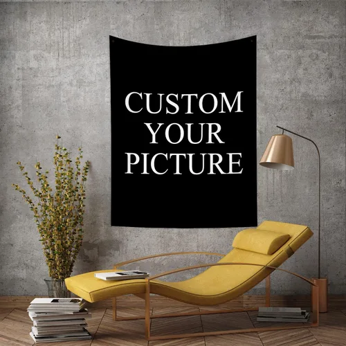 Miniatura 24 de Canessioa Tapiz personalizado para cargar imágenes personalizadas, tapiz personalizado, pancarta, logotipo, diseño de texto, tapiz para colgar