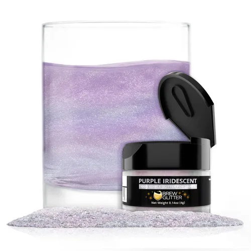 Miniatura 34 de Brew Glitter - Purpurina comestible para bebidas, cócteles, cerveza, adornar bebidas Certificado Kosher y Halal 100% comestible y de grado Azul
