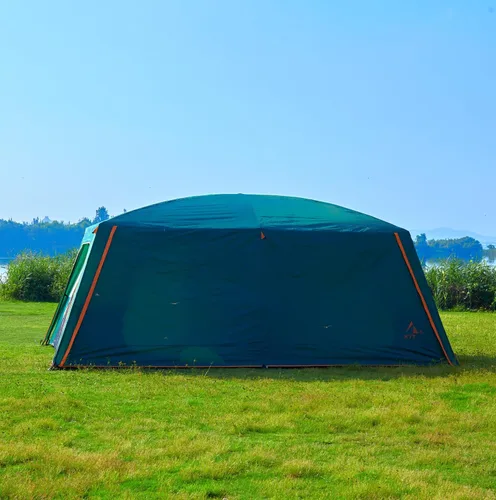 Miniatura 5 de KTT Extra Large Tent 6-10-12-14 Person(Style-B),Family Cabin Tents,2 Rooms,3 Doors and 3 Windows with Mesh,Straight Wall,Waterproof,Double Layer,Big