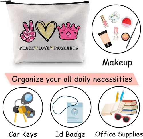 Miniatura 7 de JXGZSO Estuche de cosméticos - rosa, dibujos animados, impermeable, viajes, organizador de maquillaje para mujer, regalo de reina del concurso