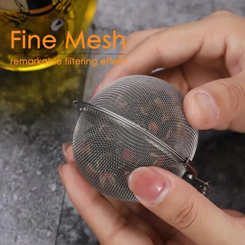 Miniatura 4 de Infusores de té para té suelto, 3 juegos de infusor de té de hojas sueltas, té más empinado, bola de acero inoxidable, filtros de filtro de té