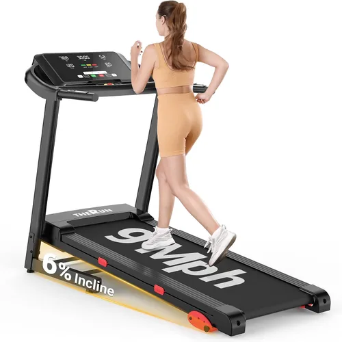 Miniatura 9 de THERUN Cinta de correr con inclinación, caminadora inclinada, cintas de correr motorizadas sin escobillas para un funcionamiento silencioso