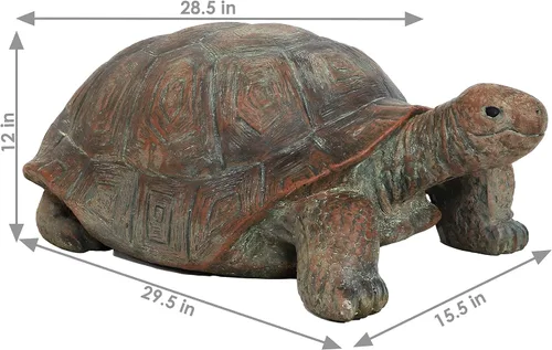 Miniatura 5 de Sunnydaze - Estatua de tortuga de Tanya the Garden – Decoración de jardín de tortuga para patio, césped, decoración de patio, 20 x 12 pulgadas