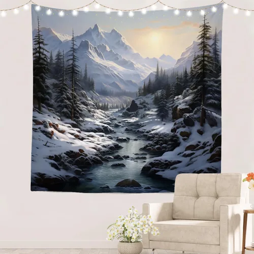 Miniatura 47 de Batmerry Abstract Repeat Polyester Tapestry, Tiled Directional Lightweight Wall Hanging High-Definition Print Backdrop For Dorm Room Bedroom Living