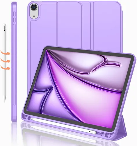 Miniatura 42 de iMieet Funda para iPad Air de 11 pulgadas M3 (2025) / M2 (2024), iPad Air de 5ª/4ª generación 2022/2020 de 10.9 pulgadas con soporte para lápices