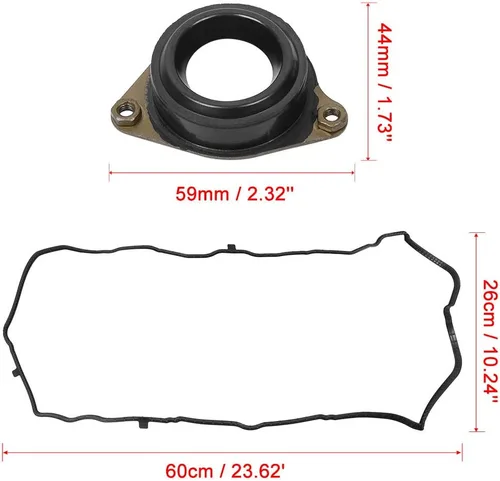 Miniatura 2 de X AUTOHAUX Juego de juntas de tapa de válvula de motor 12030-5A2-A01 para Honda Accord EX-L EX LX-S LX Sport Coupe Sedan 2.4L K24 2013 2014 2015