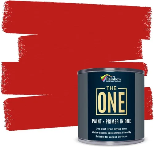 Miniatura 46 de THE ONE Pintura e imprimación todo en uno, negro mate, 8.5 onzas líquidas/250ml, fórmula de 1 capa, decoración fácil de interiores y exteriores