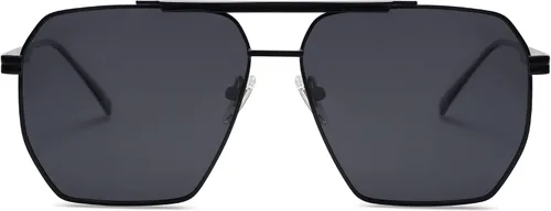 Miniatura 3 de SOJOS Gafas de sol polarizadas cuadradas retro de gran tamaño para mujeres y hombres estilo vintage UV400 gafas de sol clásicas grandes de metal