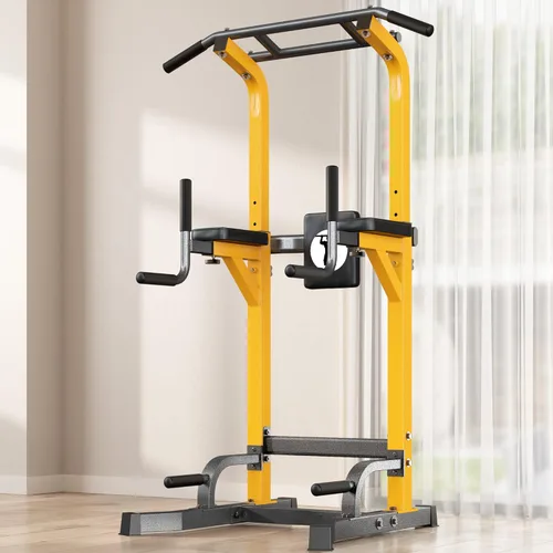 Miniatura 8 de SogesPower Power Tower - Barra de dominadas multifunción para gimnasio en casa, altura ajustable, barra de inmersión, equipo de entrenamiento