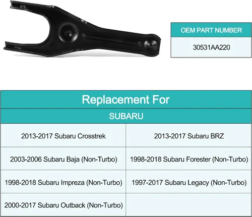 Miniatura 5 de AULINK 30531AA220 Horquilla de embrague compatible con Subaru Impreza 1998-2018, Legacy 1997-2017, Outback 2000-2017, Forester 1998-2018, Baja