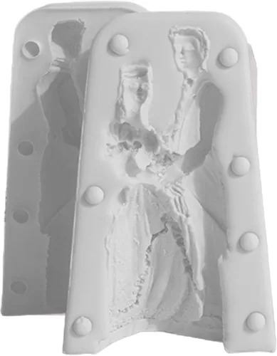 Miniatura 6 de Molde de silicona para novios para hacer velas perfumadas, yeso, yeso, resina epoxi, decoración del hogar, regalo de boda