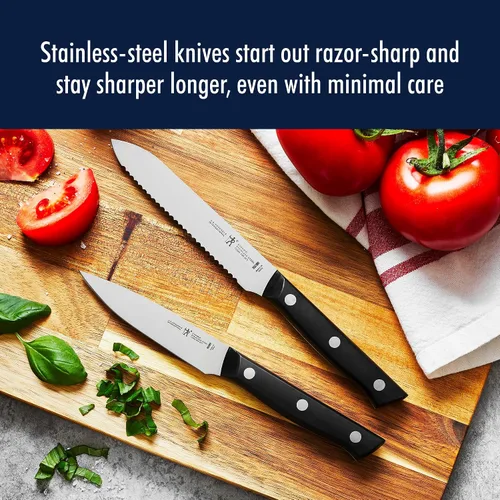 Miniatura 4 de HENCKELS Dynamic Razor-Sharp - Juego de cuchillos de cocina de 5 piezas, diseño alemán informado por más de 100 años de maestría Acero inoxidable