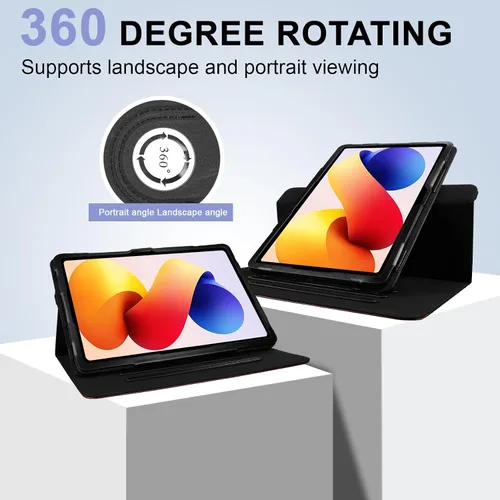 Miniatura 3 de E NET-CASE Funda para Xiaomi Redmi Pad 2 Pro/Pad Pro (2025/2024) de 12.1 pulgadas con soporte para bolígrafo S, a prueba de golpes, carcasa trasera