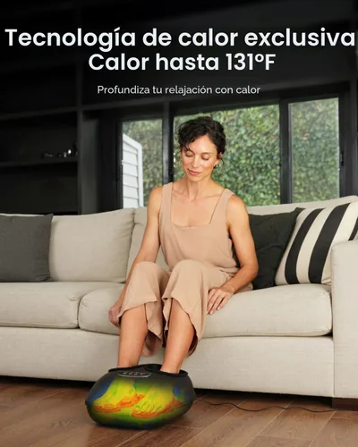 Miniatura 4 de RENPHO Masajeador de pies con calor [2026 actualizado], 3 niveles de compresión de amasamiento profundo, masajeador shiatsu HSA elegible para FSA
