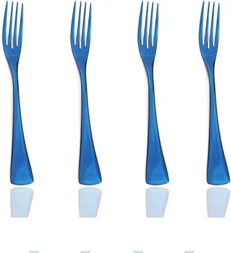 Miniatura 23 de JASHII Juego de cubiertos de 20 piezas de acero inoxidable multicolor para 4, utensilios de comida, incluye tenedores, cuchillos, cucharas, aptos
