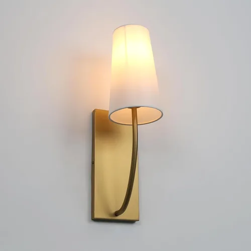 Miniatura 7 de Yosoan Juego de 2 apliques de pared de tela de latón antiguo, lámpara de noche para interiores, estilo bohemio, moderno, vintage, industrial