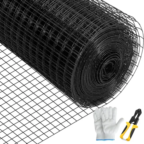 Miniatura 13 de VEVOR Tela Metálica, 24"x50' y Tamaño de Malla de 1"x1", Alambre Soldado de Acero Galvanizado Recubierto de Vinilo Calibre 16, con unos Alicates