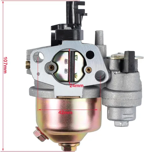 Miniatura 2 de Carburador Gx160 para Honda GX120 GX160 GX200 5.5HP 6.5 HP motor pequeño, reemplaza # 16100-ZH8-W61, incluye carcasa del filtro de aire con conjunto