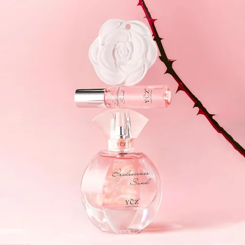 Miniatura 6 de Ycz Golden Sands - Juego de regalo de perfume para mujer, 3 piezas de fragancia oriental floral con notas de rosa de pomelo, perfumes de 1.7 fl oz
