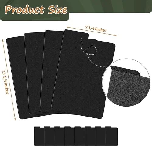 Miniatura 2 de Lewtemi 100 hojas divisores de cómics para tablas altas, separadores negros para cajas de cómics cortas o largas, cajas de almacenamiento de libros