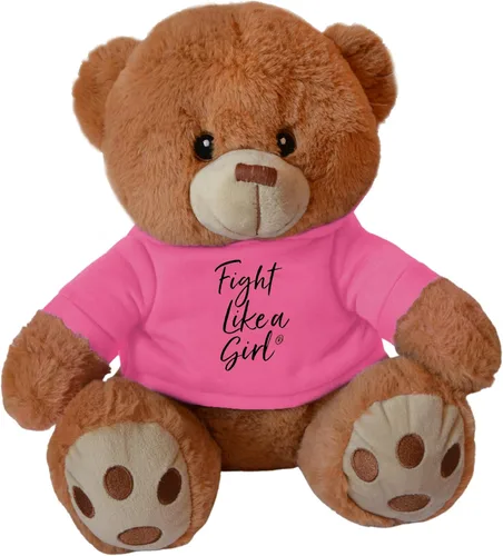 Miniatura 9 de Fight Like a Girl Oso de peluche Fight Pal para el melanoma, conciencia sobre el cáncer de piel - Negro
