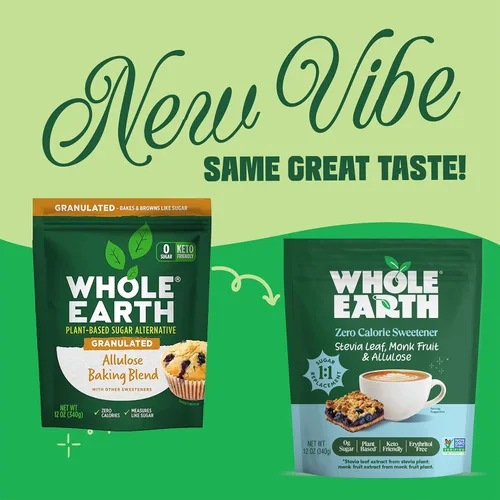 Miniatura 4 de Whole Earth Sweetener Company - Mezcla de hornear de alulosa, granulada, alternativa al azúcar a base de plantas, 12 onzas, 0.75 libras