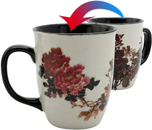 Miniatura 13 de Taza de Escarabajo de 16 oz que Cambia de Color - Taza de Café de Cerámica para Amantes de los Insectos - Regalo Novedoso con Temática de Insectos