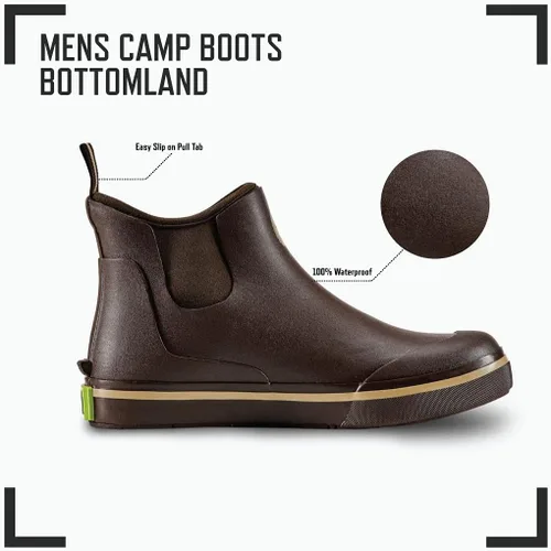 Miniatura 89 de Gator Waders Botas de campamento para hombre, zapatos impermeables hasta el tobillo para lluvia y barro, pesca, caza y ropa de campamento