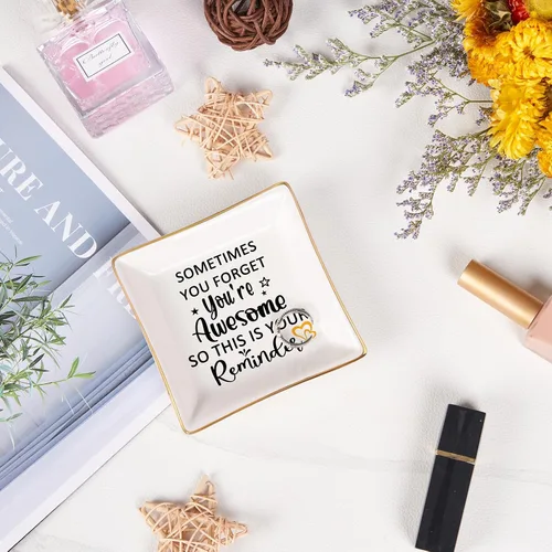 Miniatura 7 de Regalos de cumpleaños para mujer, plato de joyería, regalo impresionante para mujeres, mejores amigas, compañeras de trabajo, mamá, día de la madre