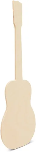 Miniatura 4 de Recorte de guitarra sin terminar, 17 pulgadas, paquete de 2 manualidades de madera sin pintar, formas de madera grandes para manualidades/decoración