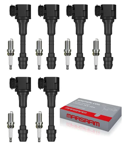 Miniatura 19 de Marsram Paquete de bobinas de encendido UF247 y bujía de iridio doble 4503 compatible con Toyota 2000-2008 Corolla 2000-2005 MR2 Spyder Celica
