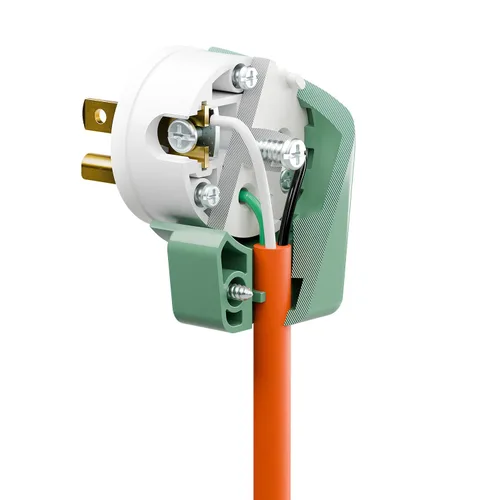 Miniatura 9 de Nema 5-15P Enchufe de ángulo recto de 90 grados, enchufe Plugrand 15A 125V en ángulo, enchufes de CA de 3 clavijas DIY de 3 clavijas, enchufes de CA