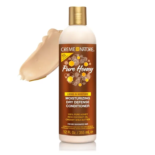 Miniatura 2 de Creme of Nature Pure Honey Acondicionador Hidratante de Defensa Seca Moisturizing, Hidrata, Desenreda y Suaviza el Cabello Seco, Regalo de Cuidado