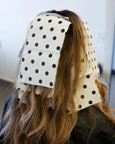 Miniatura 3 de Framar Láminas de pelo de lunares para resaltar, lámina de pelo desplegable para resaltar el cabello, láminas de resaltado para cabello, hojas